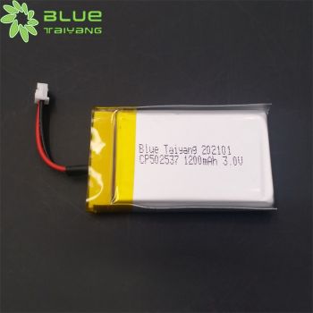 鋰錳一次性軟包電池 CP502537 3.0V 1200mAh 無線電通訊鋰電池