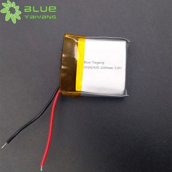 CP102425 3.0V 1100mAh 鋰錳一次性軟包電池?zé)熿F報警器鋰電池