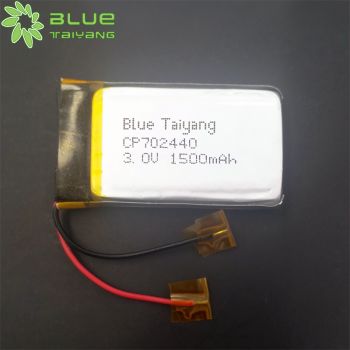 CP702440 3.0V 1500mAh CMOS存儲(chǔ)器備份電源 一次性方形鋰錳電池