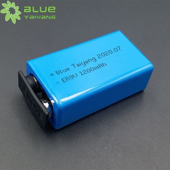 ER9V 1200mah 鋰亞硫酰氯電池 9v 醫(yī)用體溫電池 嬰兒體溫電池