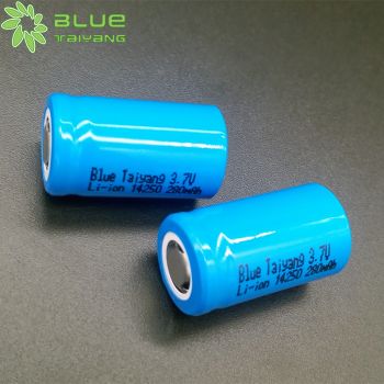 14250 280mah 3.7V 異形圓柱形鋰離子電池