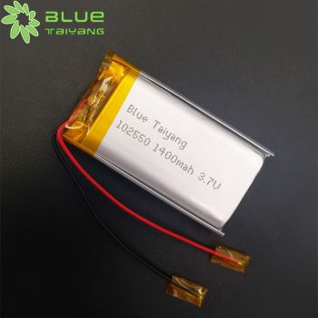 方形聚合物電池 102550 1400mah 3.7V 鋰聚合物軟包電池