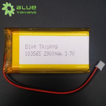 定制方形聚合物鋰電池 103565 2900mah 3.7V 餐廳點(diǎn)菜機(jī)付款機(jī)掃碼機(jī)充電鋰電池