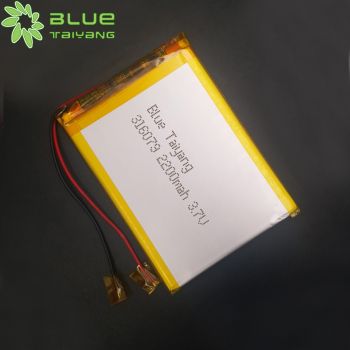 316079 3.7v 2200mAh 聚合物可充電健康睡枕鋰電池