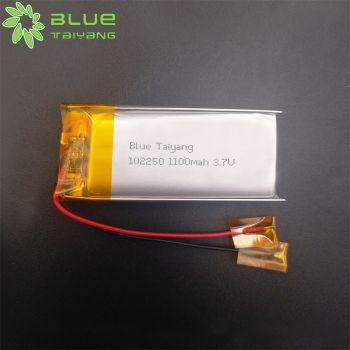 定制聚合物鋰電池102250 1100mah 3.7V POS機(jī)移動電池產(chǎn)品聚合物充電電池