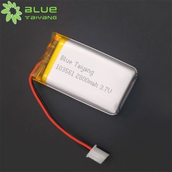 帶jst連接器聚合物鋰電池103561 2800mah 3.7V 藍牙音箱鋰電池