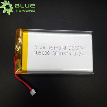 105080 3.7v 5000mAh 可充電聚合物無線多路全雙工內(nèi)部通話手持終端專用鋰電池