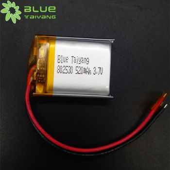 鋰聚合物小電池 LP802530 520mah 3.7V 鬧鐘禮品感應(yīng)照明小鋰電池