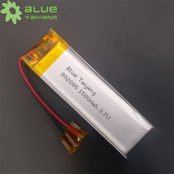 鋰聚合物電池 802085 1500mah 3.7V 醫(yī)療美容儀器類(lèi)聚合物充電電池