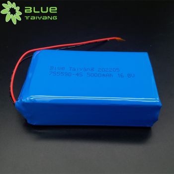 14.8v 5000mah 755590-4s 充電電壓16.8v 聚合物大容量鋰電池組