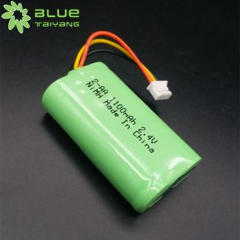 定制鎳氫電池組 NiMH 2-AA 1100mah 2.4v 遙控車(chē)可充電鎳氫電池組