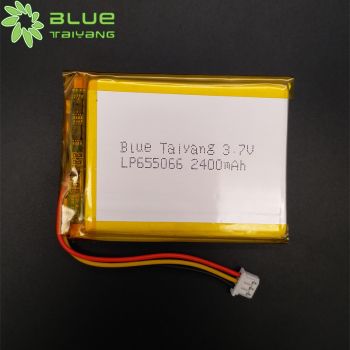 聚合物鋰電池 LP655066 3.7v 2400mAh GPS導(dǎo)航行車(chē)記錄儀充電電池