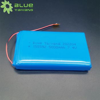 LP155592 5000mah 7.4V 聚合物鋰離子電池組 工業(yè)無(wú)線遙控器內(nèi)置電池