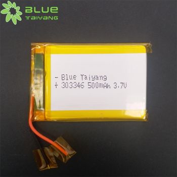 超薄聚合物鋰電池 303346 500mah 3.7V 用于胸牌、數(shù)碼相框