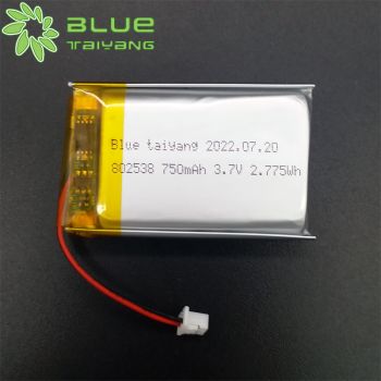 802538 750mah 3.7V 鋰聚合物遙控器配件電池