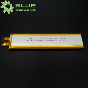 鋰聚合物電池 8035140 5400mah 3.7V 游戲機手柄鋰電池定制