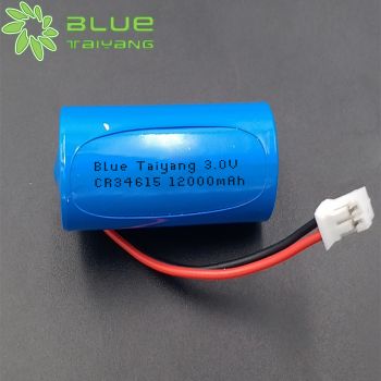 CR34615 12000mah 3.0V 鋰二氧化錳柱式電池 用于智能水表、電表、煤氣表、水下兵器、無線電通訊