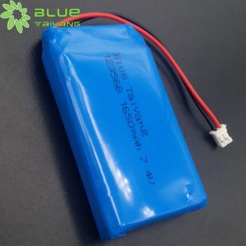 LP123568 1650mah 7.4v聚合物鋰電池組 健身器材聚合物鋰電池