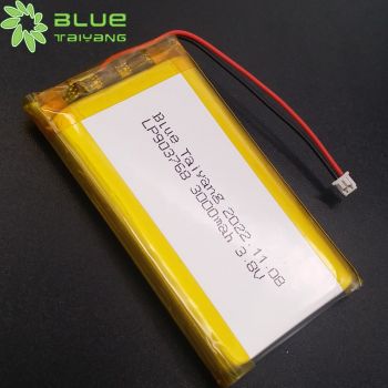 高壓聚合物鋰電池 903768 3.8v 3000mah 理療設(shè)備鋰電池