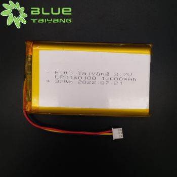 LP1160100 10000mah 3.7v 早教機學習機大容量聚合物鋰電池