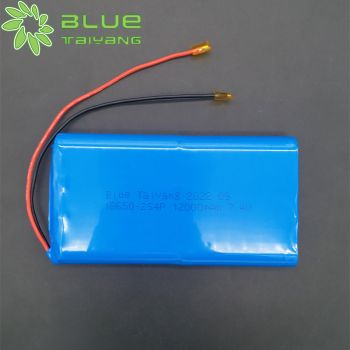 定制8-18650 12000mah 7.4v 4p2s 三元鋰離子電池組用于可充電空調(diào)服充電寶內(nèi)置電池