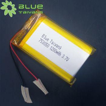 導(dǎo)航儀GPS定位器行車記錄儀專用聚合物充電電池 753050 1200mah 3.7V