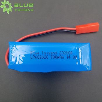 LP602626 700mah 4s1p 14.8V 14.4v鋰電鉆內置電池組定制