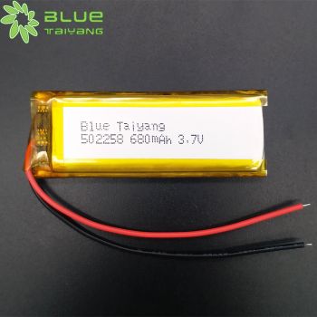 可充電502258聚合物鋰電池680mah 3.7V 成人用品 LED燈具