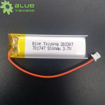 可充電701747 500mah 3.7V 電動修眉器補(bǔ)水儀噴霧器充電聚合物鋰電池