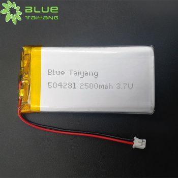 單體可充鋰電池 504281 2500mAh 3.7V聚合物鋰電池 適用于音箱數(shù)碼對(duì)講機(jī)