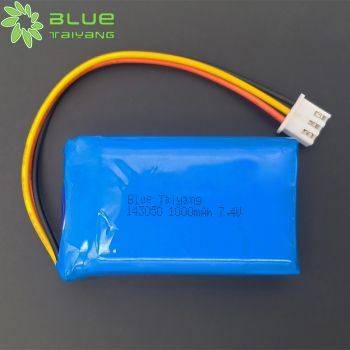 LP143050 1000mah 7.4v 聚合物鋰電池組 對講機充電電池