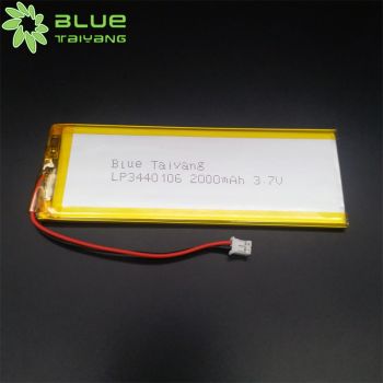 長條形3440106 2000mah 3.7v可充電鋰聚合物庫存電池 體重秤人體秤三元聚合物電池