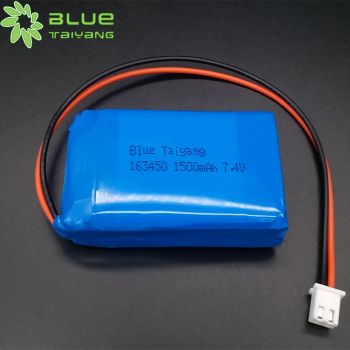 163450 1500mah 7.4v 鈷酸鋰聚合物電池組 用于打印機(jī)