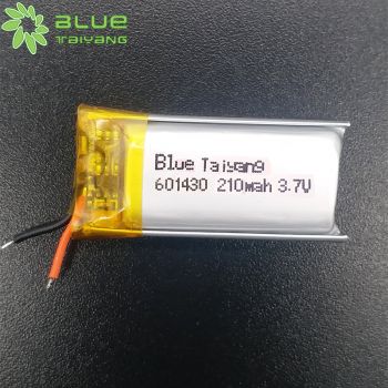 可充電小容量足容聚合物鋰電池601430 210mah 3.7V 用于迷你揚(yáng)聲器UFX