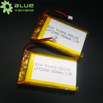 723450 3.7v 1500mah 5.55wh可充電聚合物鋰電池 熔接機打印機內置電池