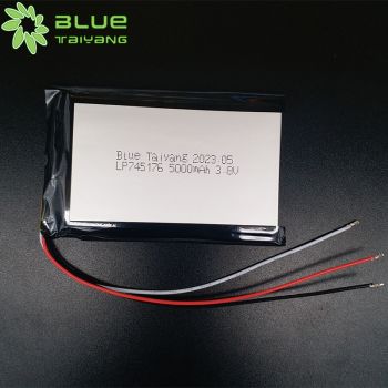 聚合物745176 3.8v 5000mah 4.35v可充電探測器鋰電池