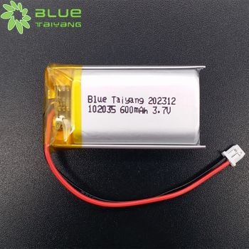 足容可充電聚合物鋰電池102035 600mah 3.7v 無線藍牙耳機內(nèi)置鋰電池