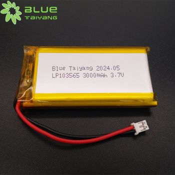 103565 3000mah 3.7V 翻譯機熔接機打印機3.7V 可充電聚合物鋰電池