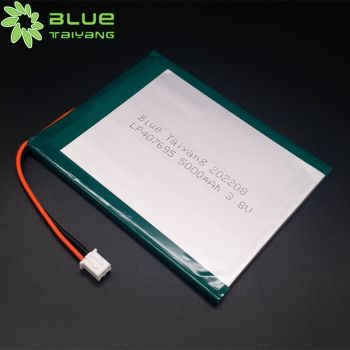 LP407695 3.8V 5000mah 可充電4.35V高壓鋰電池 POS機聚合物鋰電池