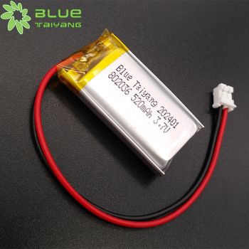 發光鞋聚合物充電電池 802036 520mah 3.7V鋰聚合物小電池