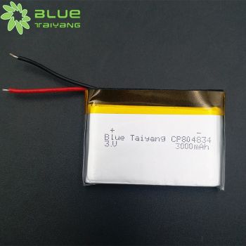 CP804834 3.0V 3000mAh 低放電鋰錳一次性軟包電池